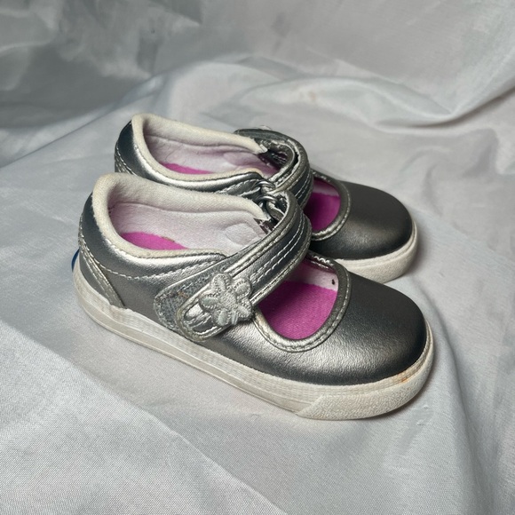 Keds Silver Pink Sneakers with Sporty Design Size 5 - Picture 3 of 8